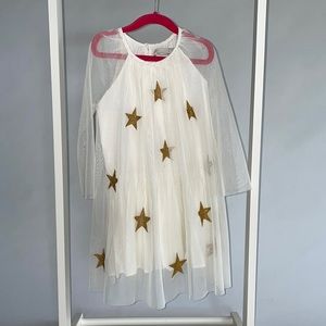 Stella McCartney Kids Sheer Sleeve Star Dress - Size 6